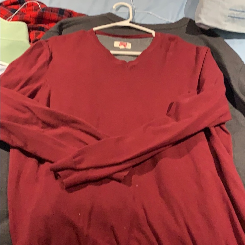 Long sleeve red sweater
